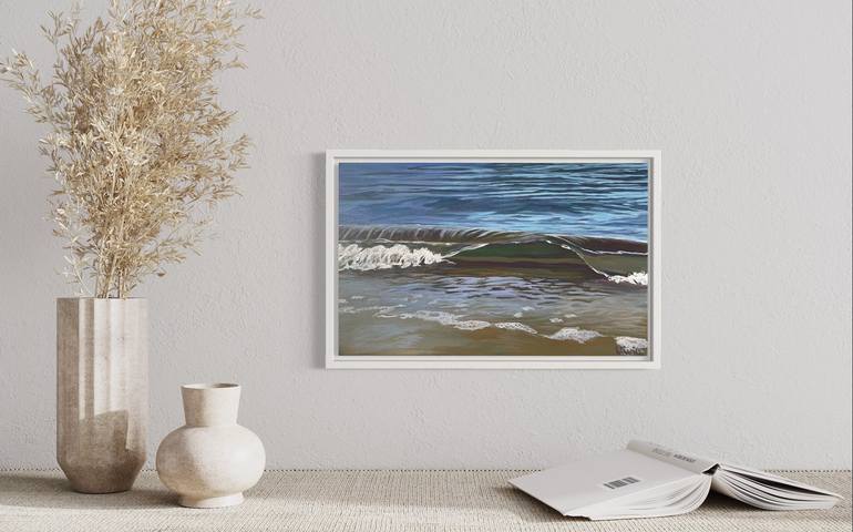 Original Contemporary Seascape Painting by Vivia Wisperwind