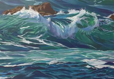 Original Realism Seascape Paintings by Vivia Wisperwind
