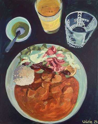 Original Realism Food & Drink Paintings by Vivia Wisperwind