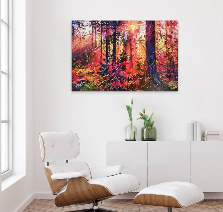 Original Abstract Landscape Painting by Angie Wright