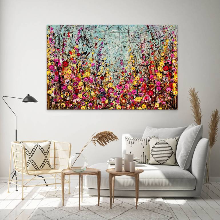 Original Abstract Landscape Painting by Angie Wright