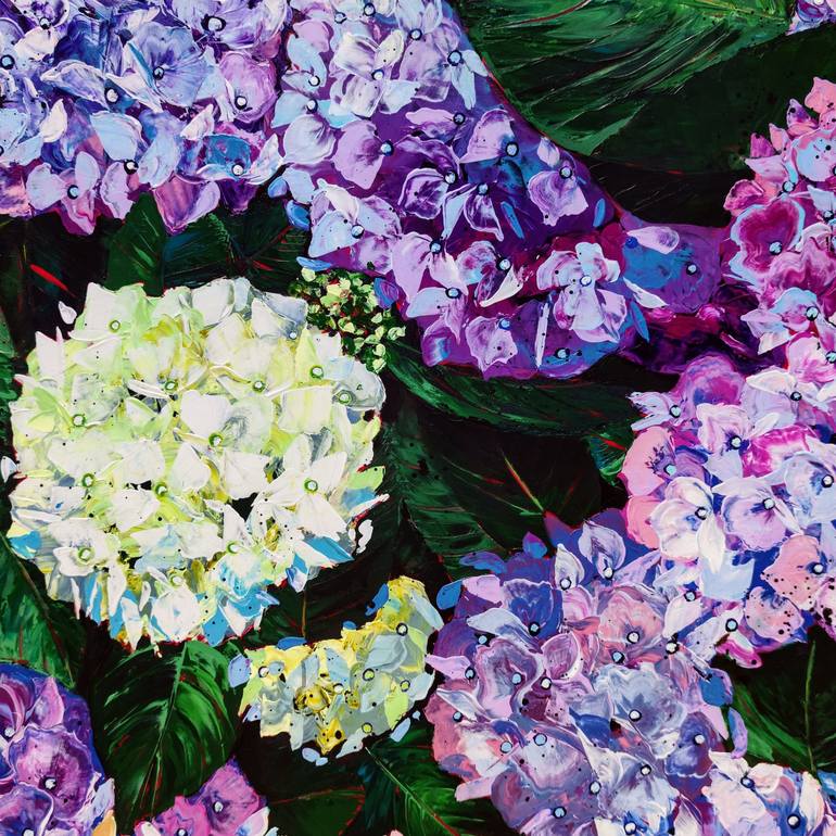 Original Contemporary Floral Painting by Angie Wright