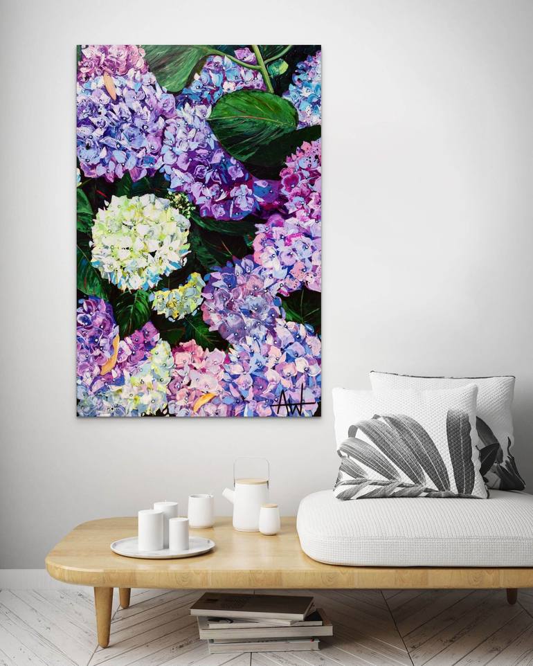 Original Contemporary Floral Painting by Angie Wright