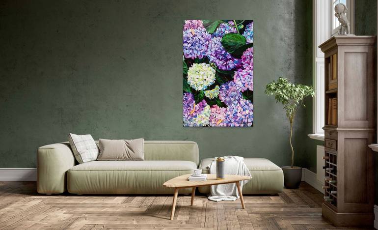 Original Contemporary Floral Painting by Angie Wright