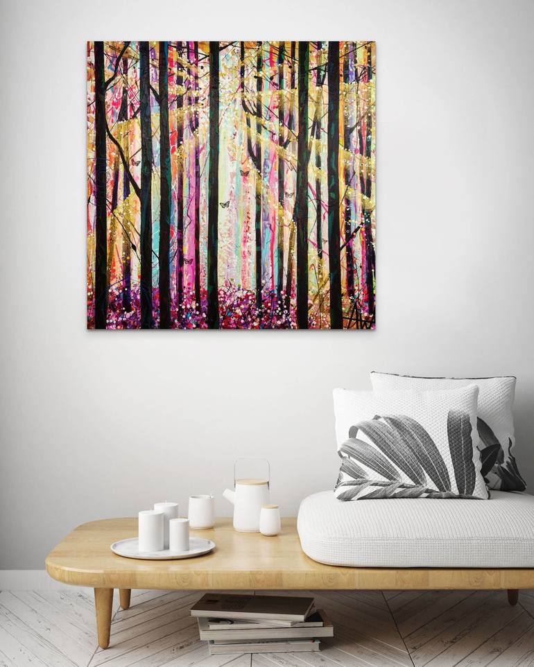 Original Abstract Landscape Painting by Angie Wright