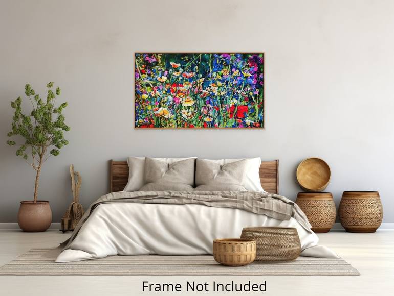 Original Abstract Floral Painting by Angie Wright