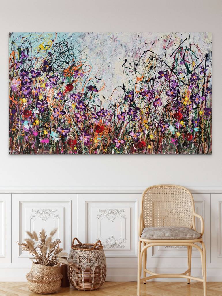 Original Abstract Landscape Painting by Angie Wright