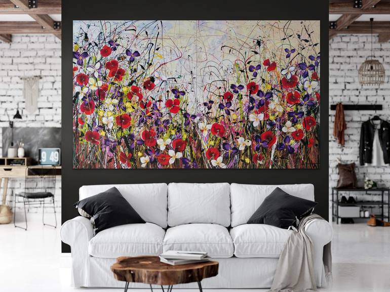 Original Abstract Landscape Painting by Angie Wright