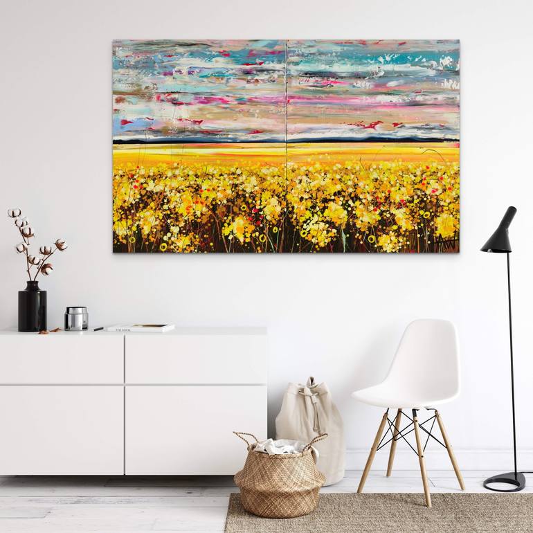 Original Abstract Landscape Painting by Angie Wright