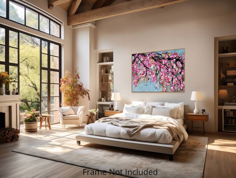 Original Abstract Floral Painting by Angie Wright