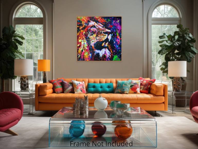 Original Abstract Portrait Painting by Angie Wright