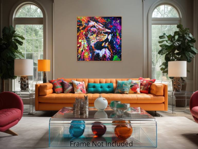 Original Abstract People Painting by Angie Wright