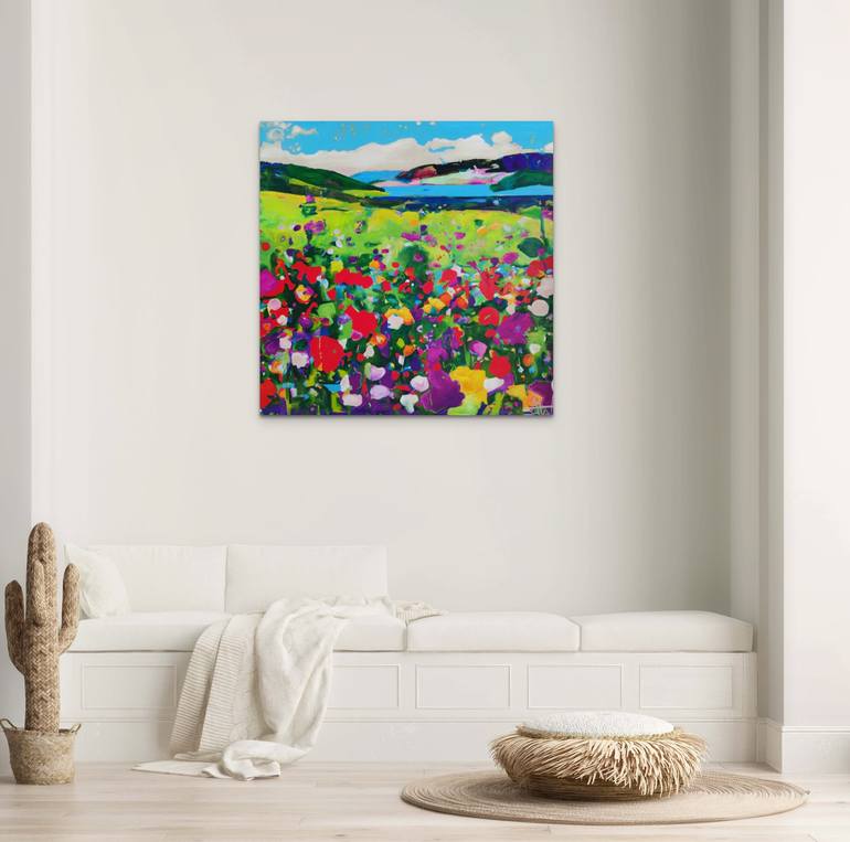 Original Abstract Landscape Painting by Angie Wright