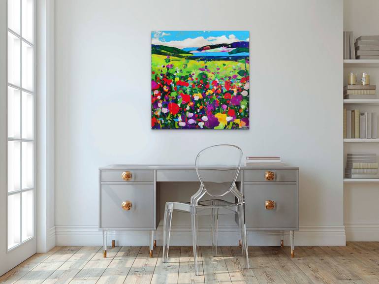 Original Abstract Landscape Painting by Angie Wright