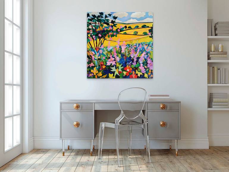 Original Abstract Landscape Painting by Angie Wright