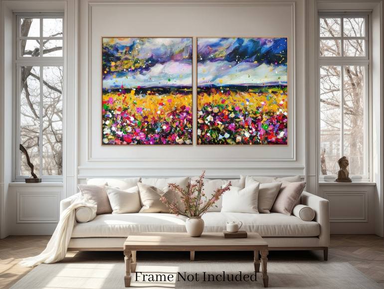 Original Abstract Landscape Painting by Angie Wright