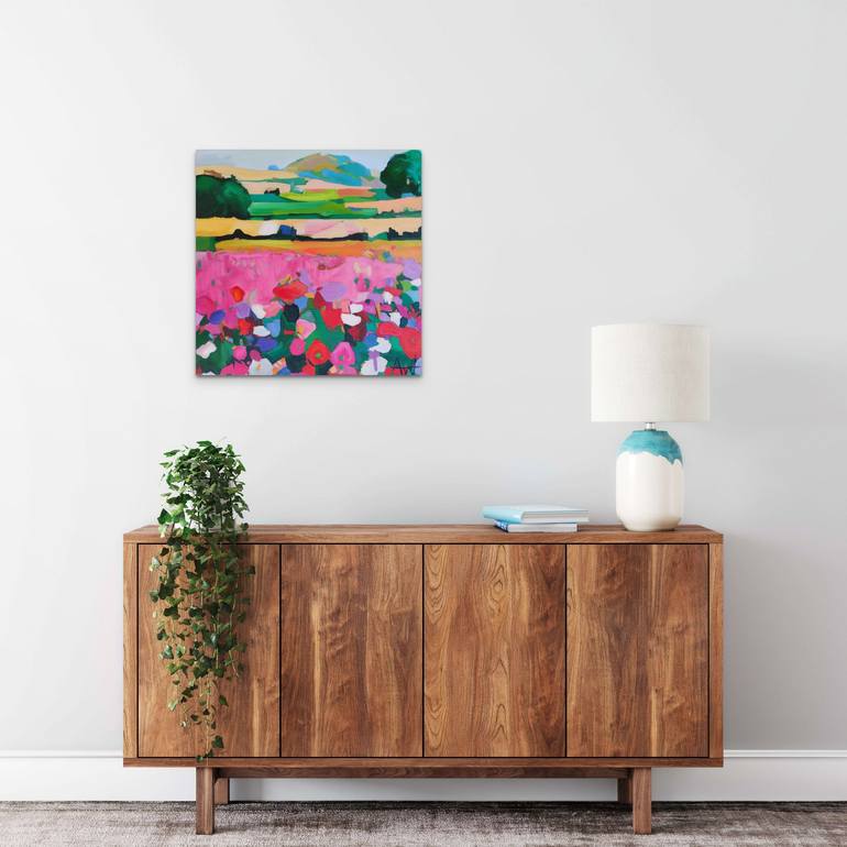 Original Abstract Landscape Painting by Angie Wright