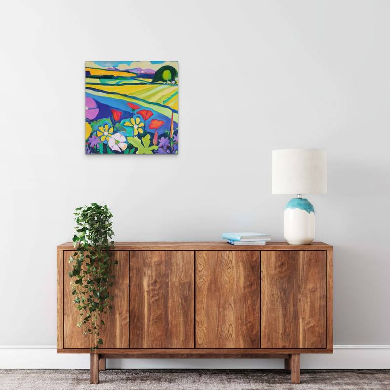 Original Abstract Landscape Painting by Angie Wright