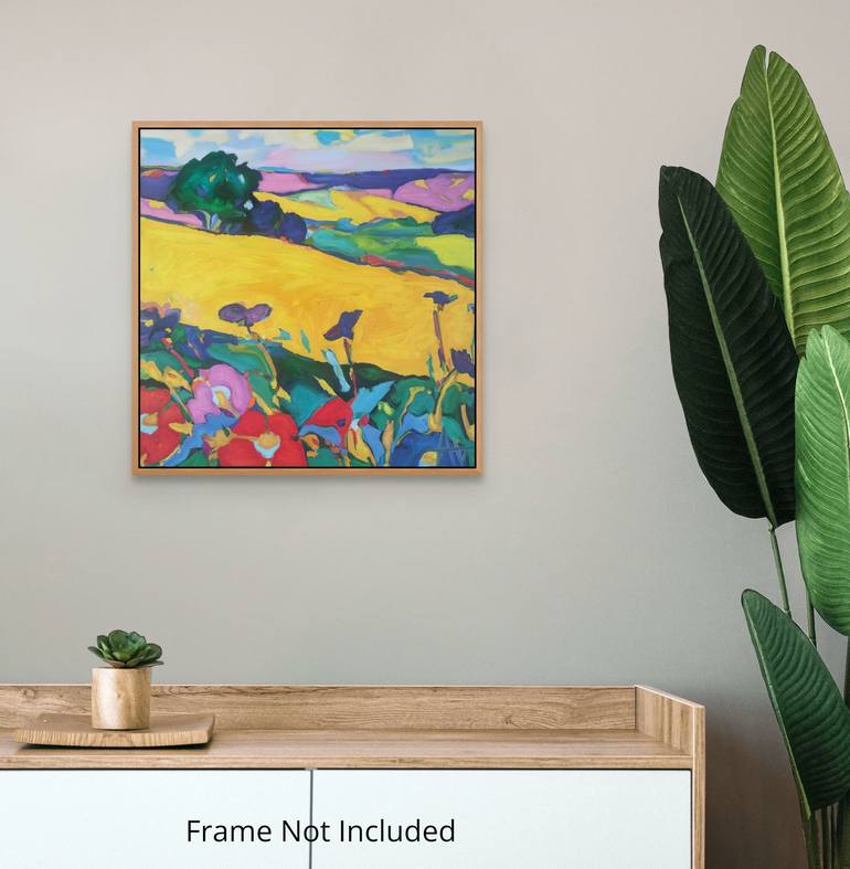 Original Abstract Landscape Painting by Angie Wright