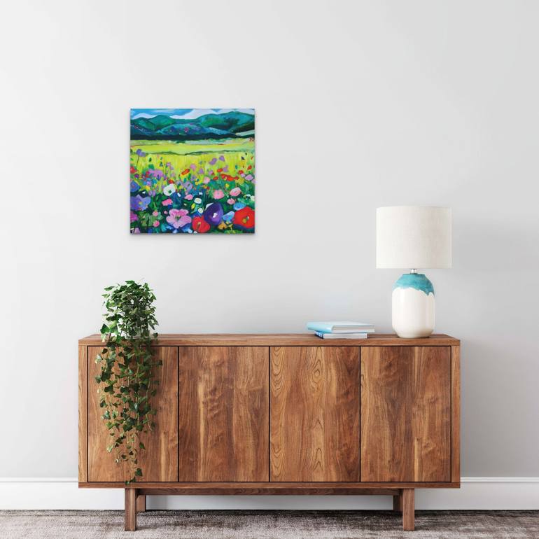 Original Abstract Landscape Painting by Angie Wright