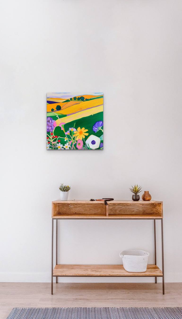 Original Abstract Landscape Painting by Angie Wright