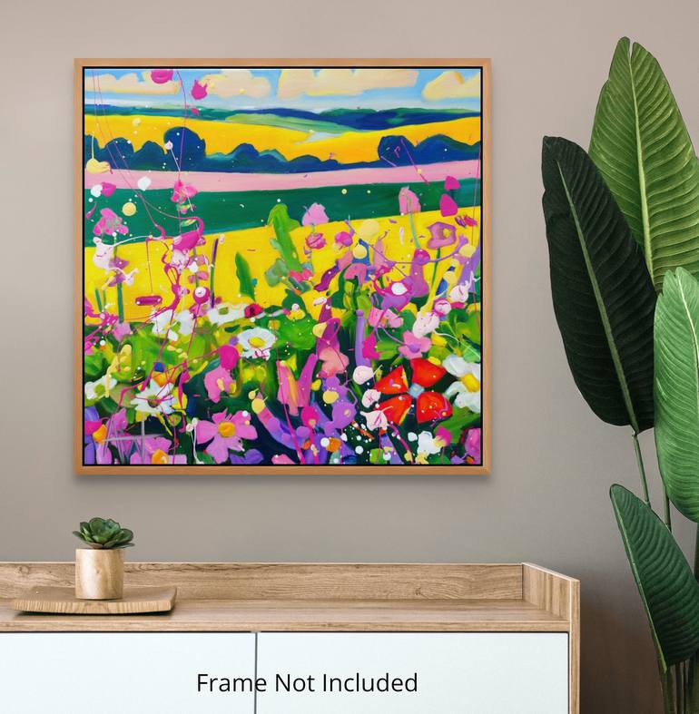 Original Abstract Landscape Painting by Angie Wright