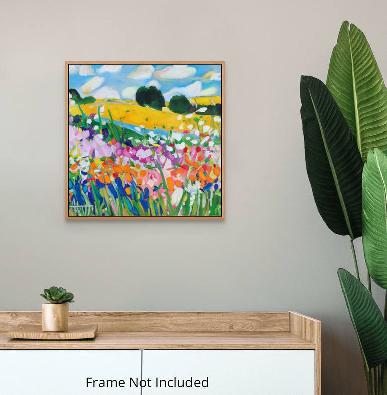 Original Abstract Landscape Painting by Angie Wright