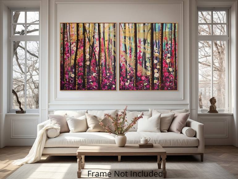 Original Abstract Landscape Painting by Angie Wright