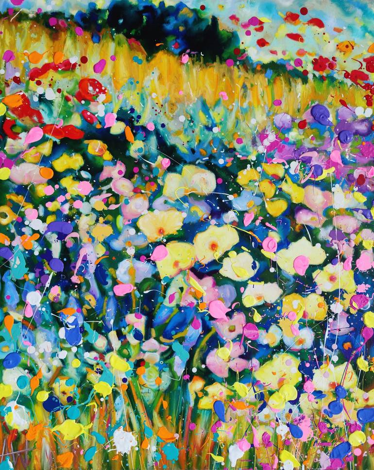 Wildflower Jam Painting by Angie Wright | Saatchi Art