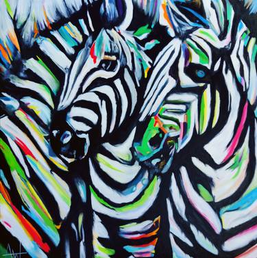 Original Abstract Animal Paintings by Angie Wright
