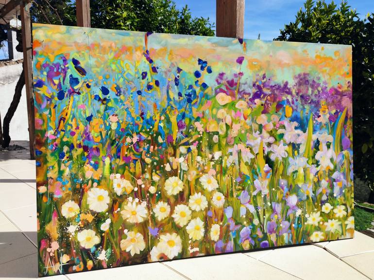 Original Floral Painting by Angie Wright