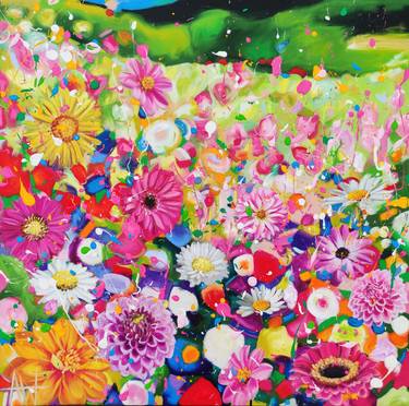 Original Floral Paintings by Angie Wright