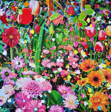 Original Floral Paintings by Angie Wright