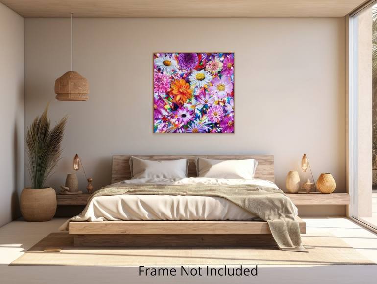 Original Abstract Botanic Painting by Angie Wright