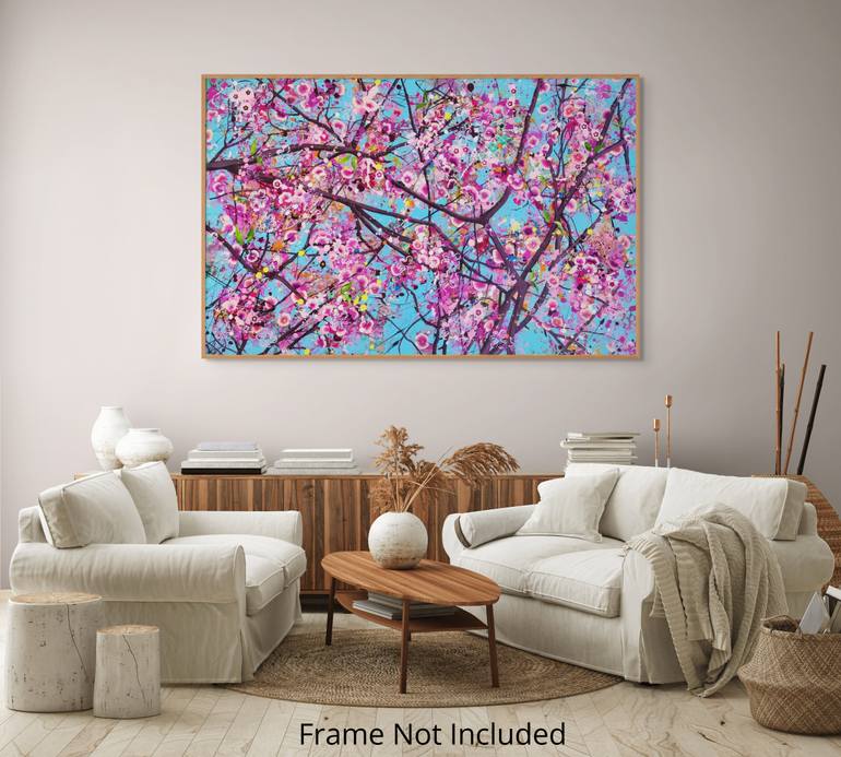 Original Abstract Floral Painting by Angie Wright