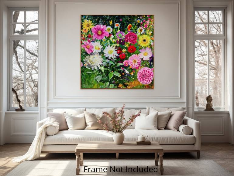 Original Contemporary Floral Painting by Angie Wright