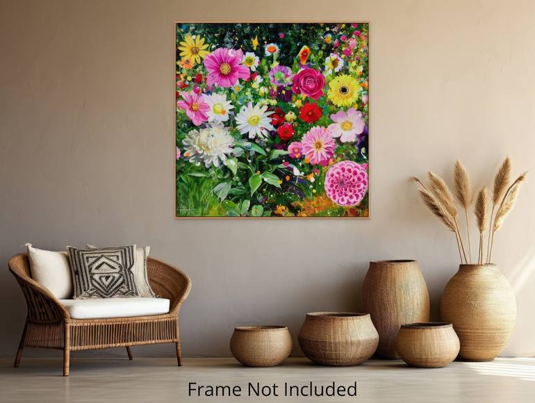 Original Contemporary Floral Painting by Angie Wright