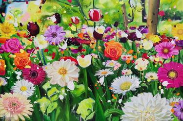 Original Impressionism Floral Paintings by Angie Wright