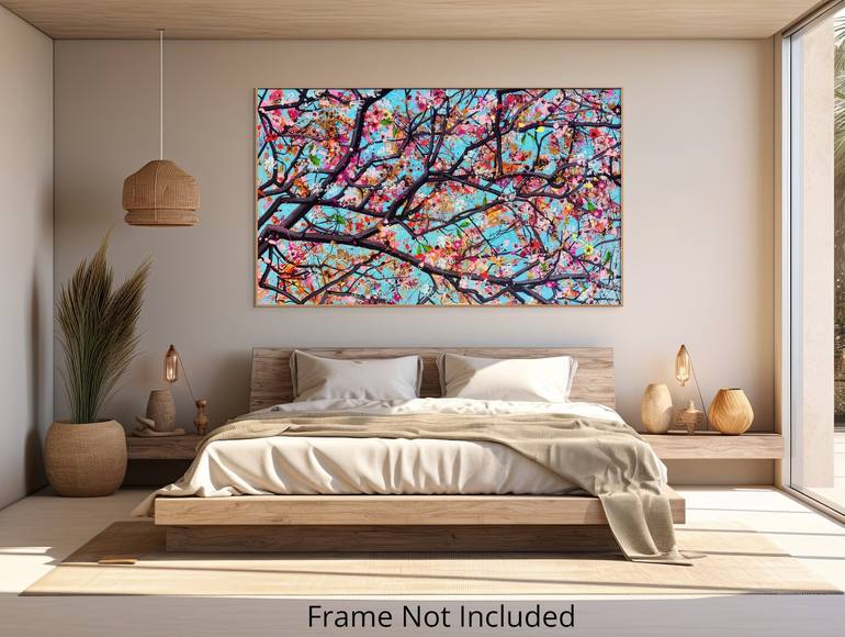 Original Abstract Floral Painting by Angie Wright