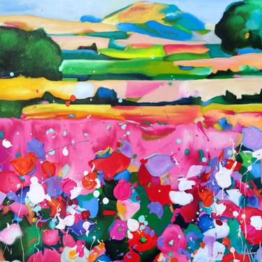 Original Abstract Landscape Paintings by Angie Wright