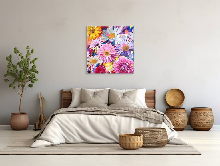 Original Expressionism Floral Painting by Angie Wright