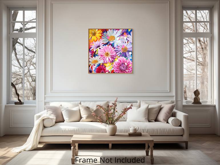 Original Expressionism Floral Painting by Angie Wright