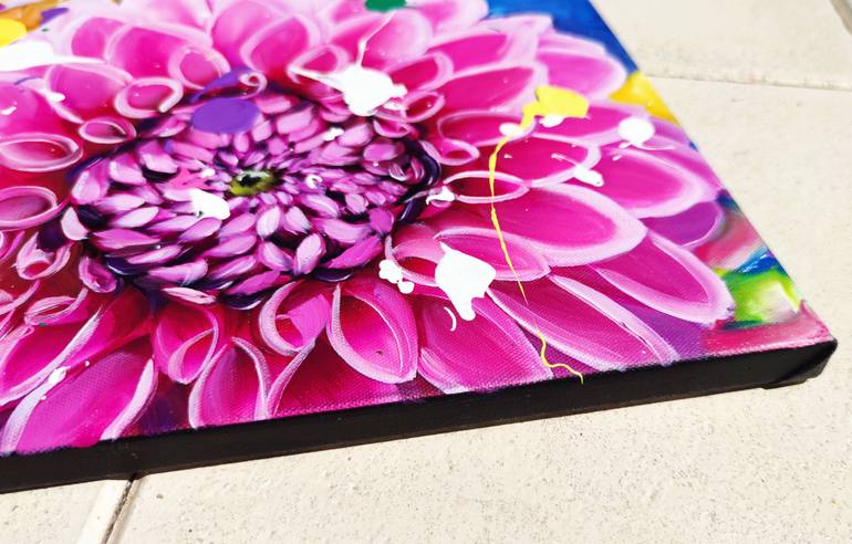 Original Expressionism Floral Painting by Angie Wright