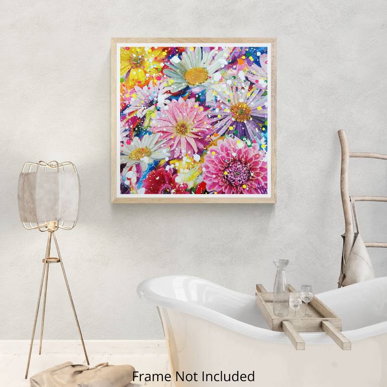 Original Expressionism Floral Painting by Angie Wright