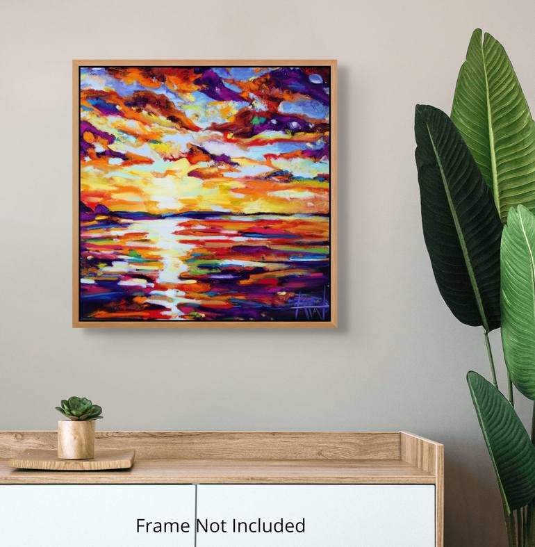 Original Abstract Landscape Painting by Angie Wright