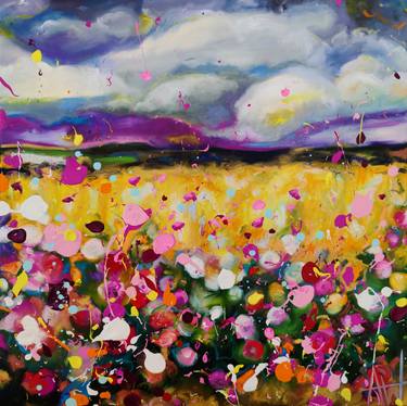 Original Abstract Landscape Paintings by Angie Wright