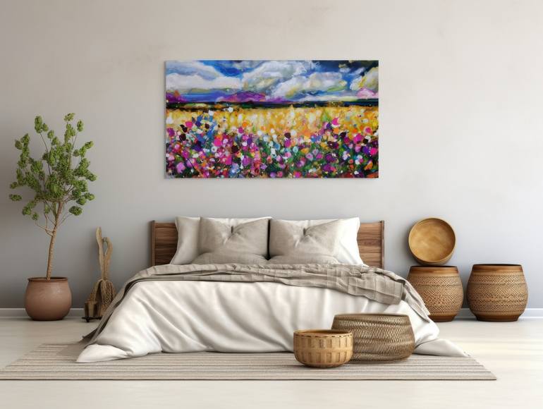 Original Abstract Landscape Painting by Angie Wright