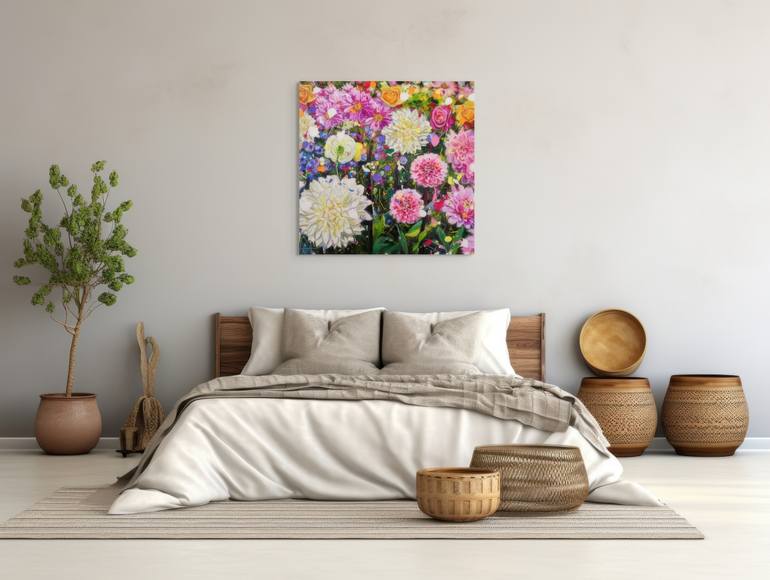 Original Contemporary Floral Painting by Angie Wright