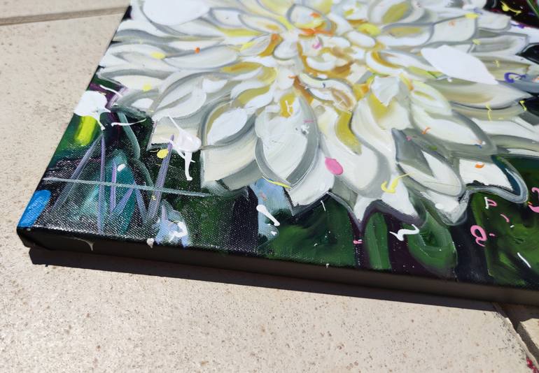 Original Contemporary Floral Painting by Angie Wright