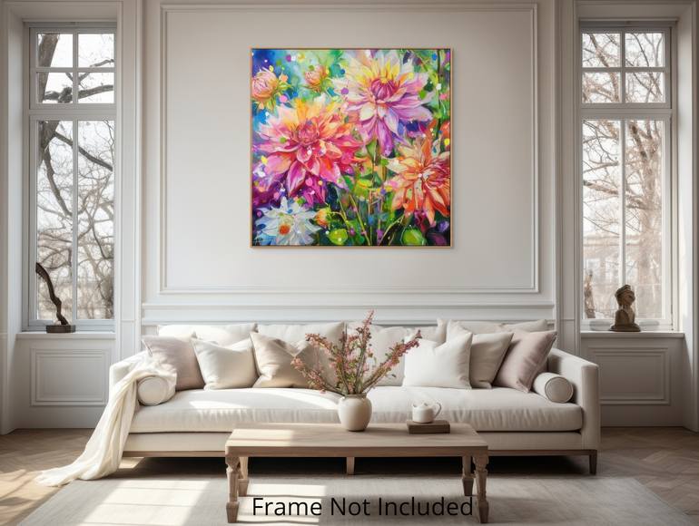 Original Expressionism Floral Painting by Angie Wright